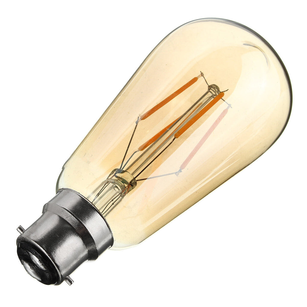 E27/B22 4W ST58 LED COB Incandescent Edison Light Lamp Bulb for Home Hotel Decor