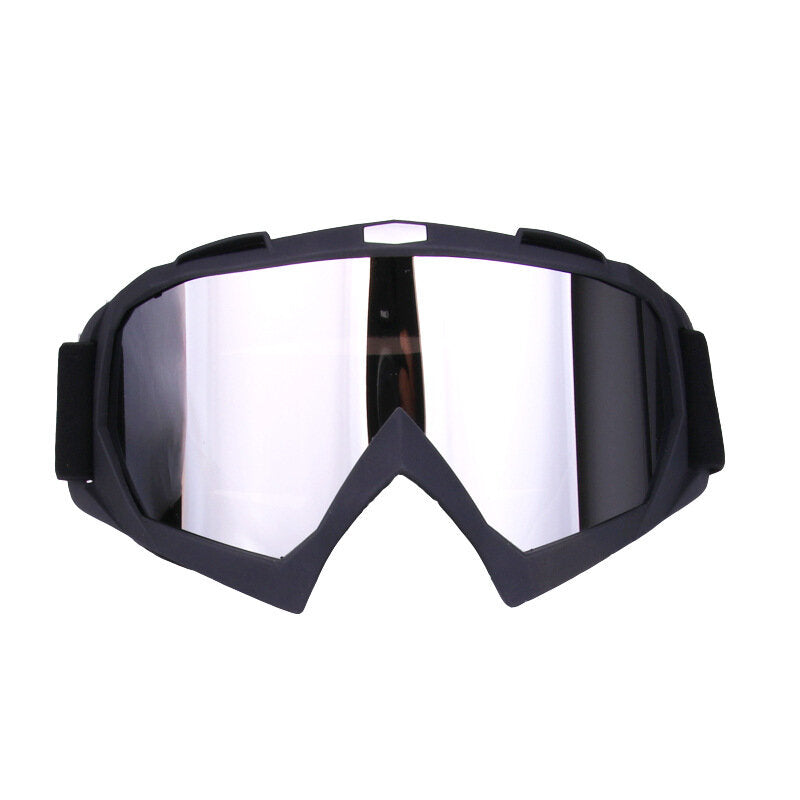 Skiing Goggles Anti-UV Glasses For Motorcycle Motocross Sliver Lens