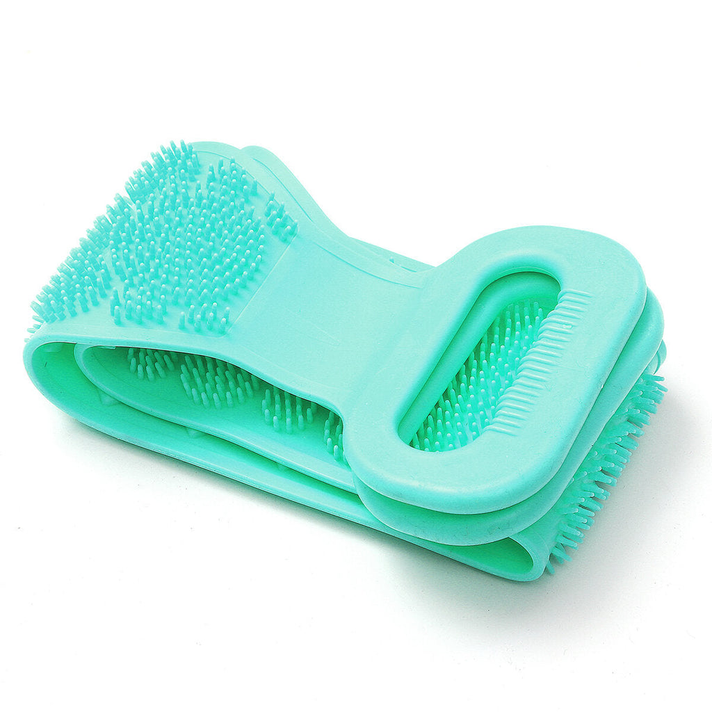 68cm Silicone Double-Sided Back Scrubber Comfortable Skin-Friendly Body Massage Manual Massager