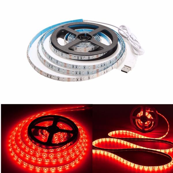 3M Waterproof USB SMD3528 TV Background Computer LED Strip Tape Flexible Light DC5V