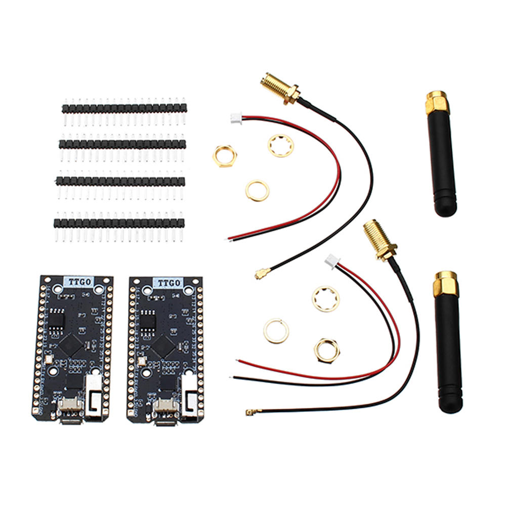 2Pcs ESP32 SX1276 LoRa 915MHz Bluetooth WI-FI Internet Antenna Development Board