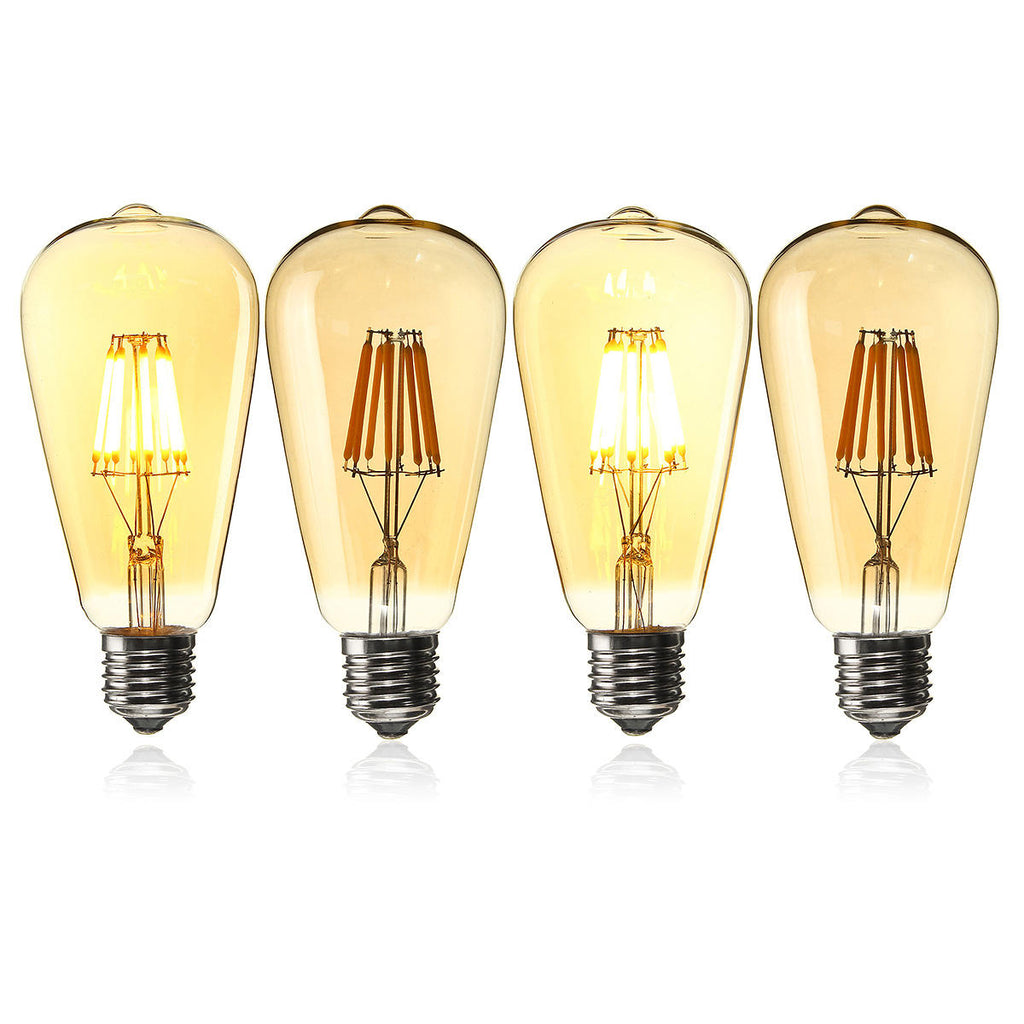 8W Golden Cover Dimmable Retro Vintage Filament LED Bulb Light Lamp AC110/220V