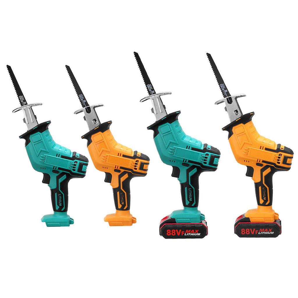 Rechargeable Cordless Reciprocating Saw Handheld Woodorking Wood Cutter 4PCS Saw Blades Electric Saw Kit Fit Worx Battery