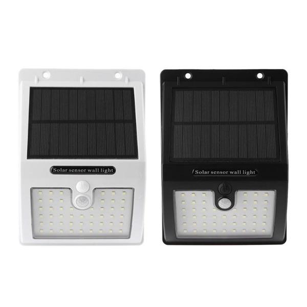 Solar Power 48 LED PIR Motion Sensor Wall Light Outdoor Waterproof Yard Path Garden Security Lamp