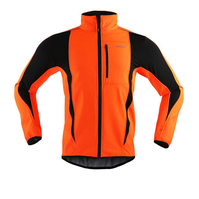 Winter Cycling Clothing High Collar Warm Jackets Thermal Fleece Bicycle MTB Road Bike Clothing Windproof Waterproof Long Jersey