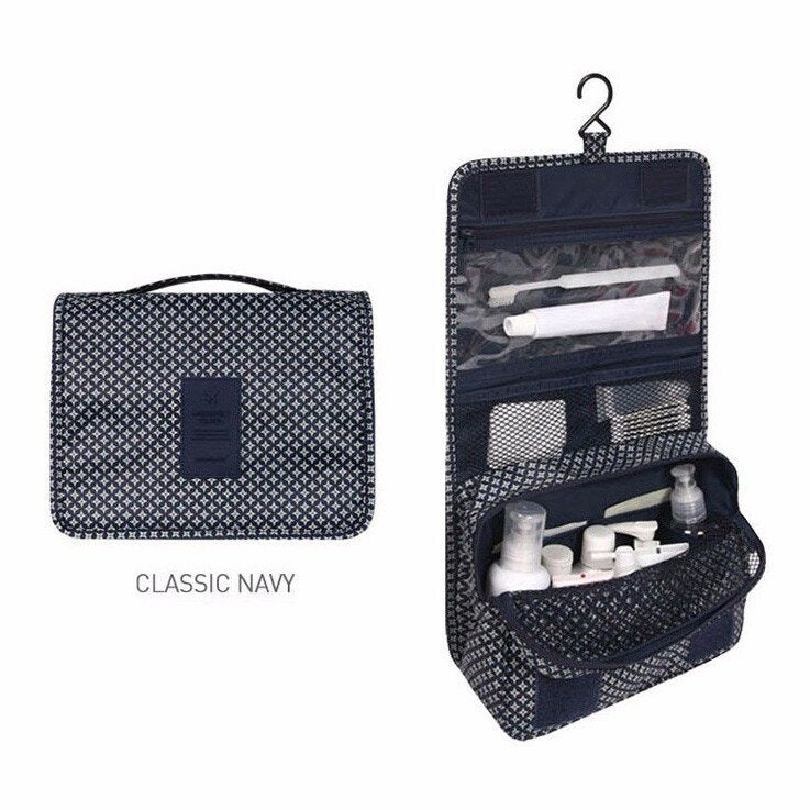 Waterproof Travel Wash Cosmetic Bag Compact Cube Pouch Storage Bag Mesh Organizer