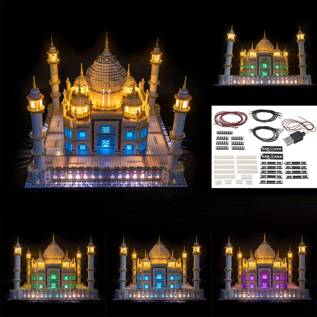 DIY LED Light Lighting Kit ONLY USB For LEGO 10256 Taj Mahal Bricks Toy