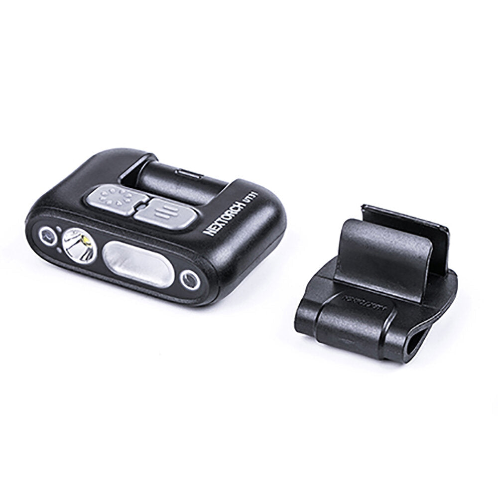 Smart Sensor Clip Light 220LM 5 Modes with Red-Blue Flash Warning Work Light Type-C Rechargeable