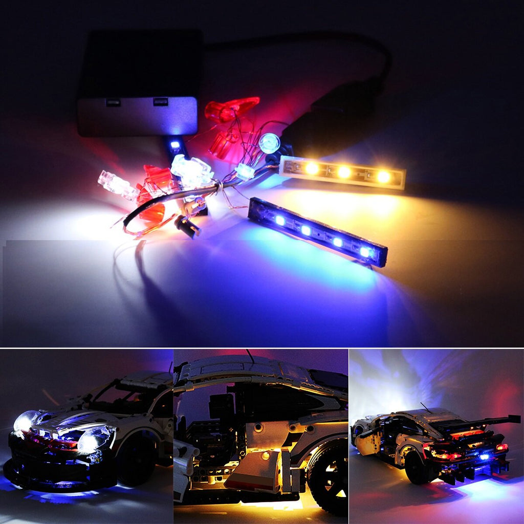 DIY LED Light Lighting Kit ONLY For LEGO 42096 Technic RSR Light Bricks