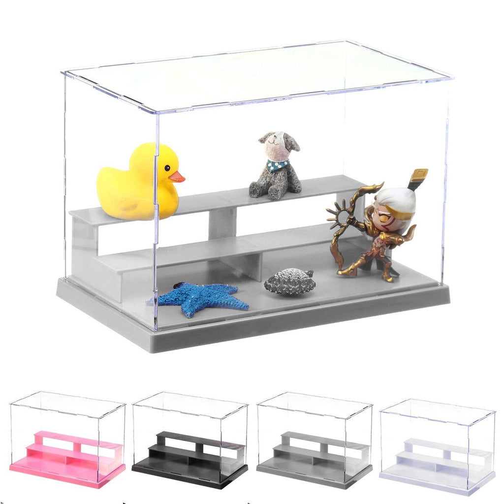 Action Figures Model Transparent Display Case Toy DIY Assembling Storage Box Car Ship Collectibles Cabinets Boys Toys