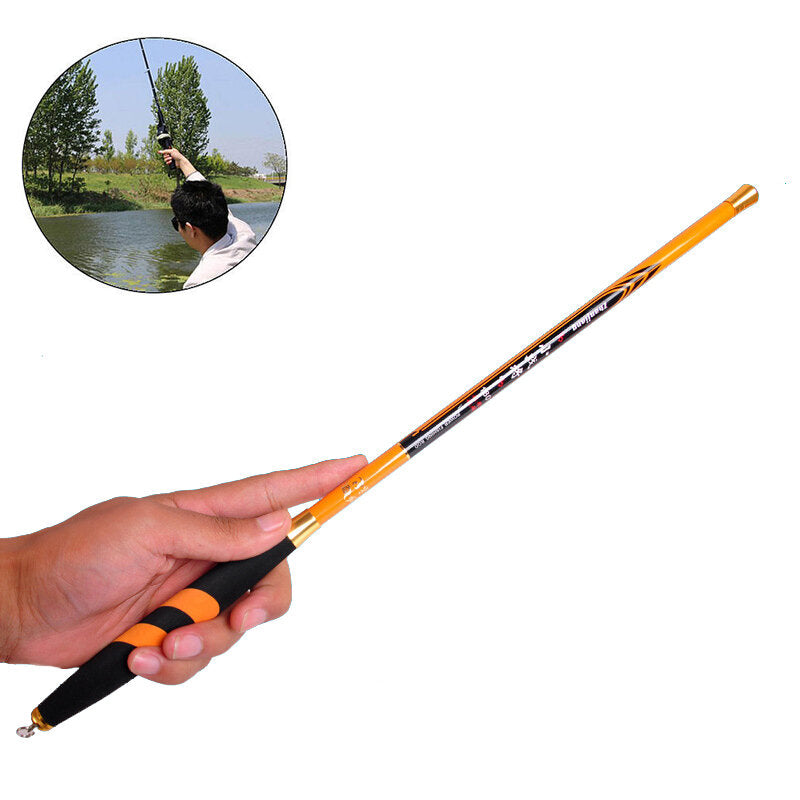 3.4-3.6m Full Carbon Fiber Ultra-light Ultra Hard Telescopic Fishing Rod Portable Saltwater Fishing Pole