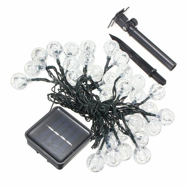 Solar 30 LED Outdoor Waterproof Party String Fairy Light Festival Ambience Lights