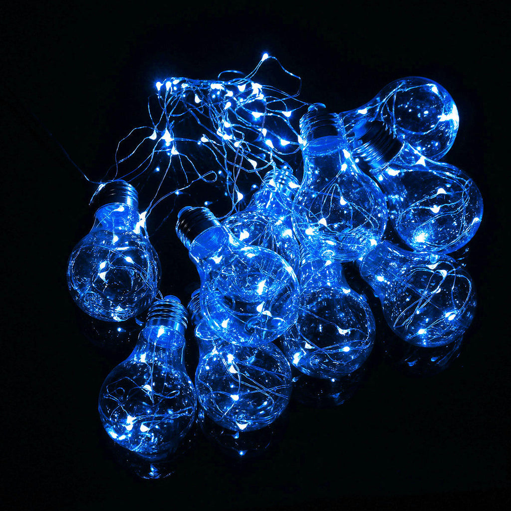 4M 10LEDs Bulb Shaped Indoor Outdoor Fairy String Light for Christmas Party AC100V-240V