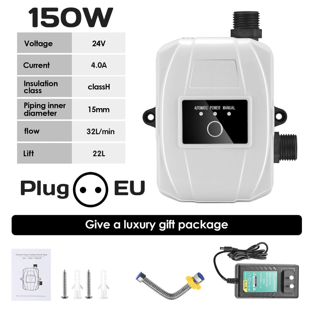 24V 150W Household Booster Pump Integrated Booster Pump Connector EU Plug