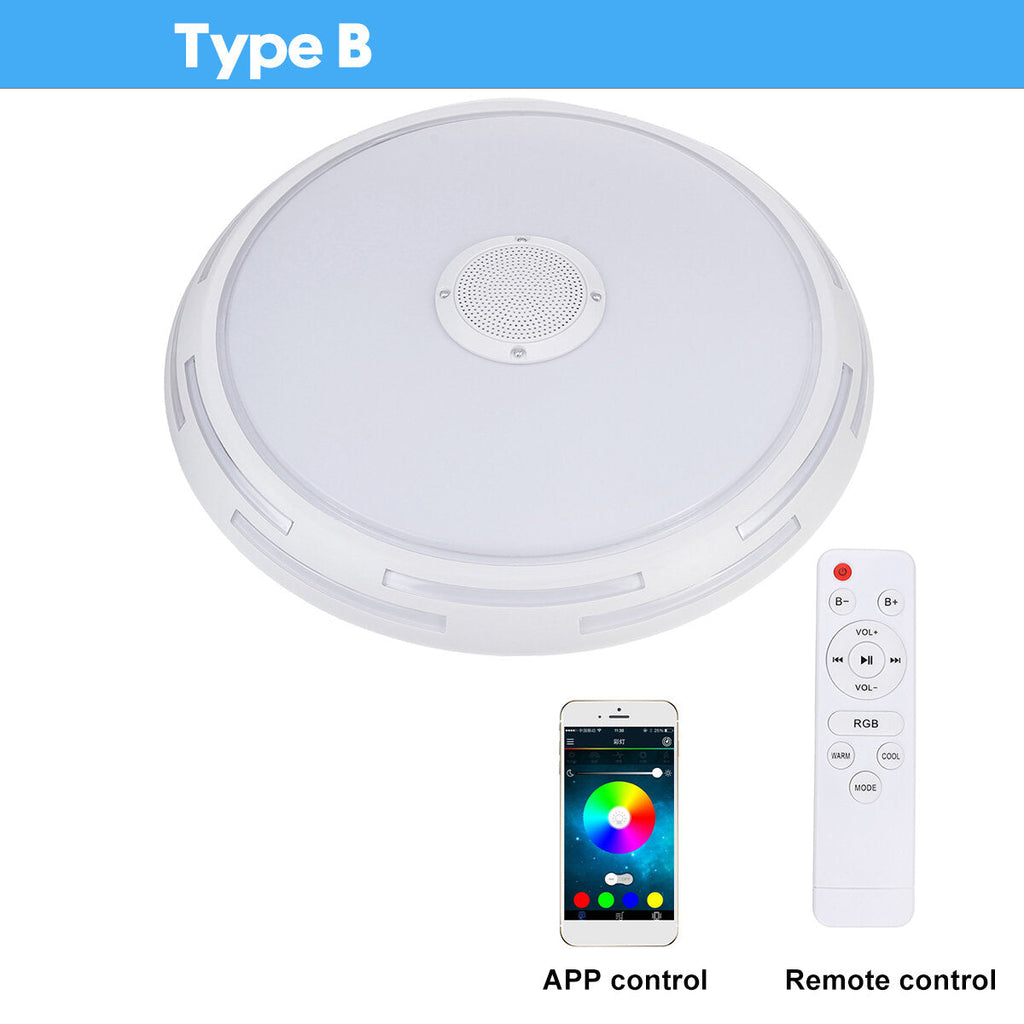 220V/110-220V 36W/60W LED Music Ceiling Light with WIFI Bluetooth Speaker Modern Light Fixtures