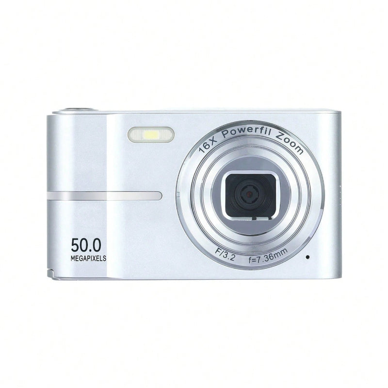 Digital Camera, 2.4-Inch HD Screen, 5000W Pixels, 16X Zoom, Lightweight