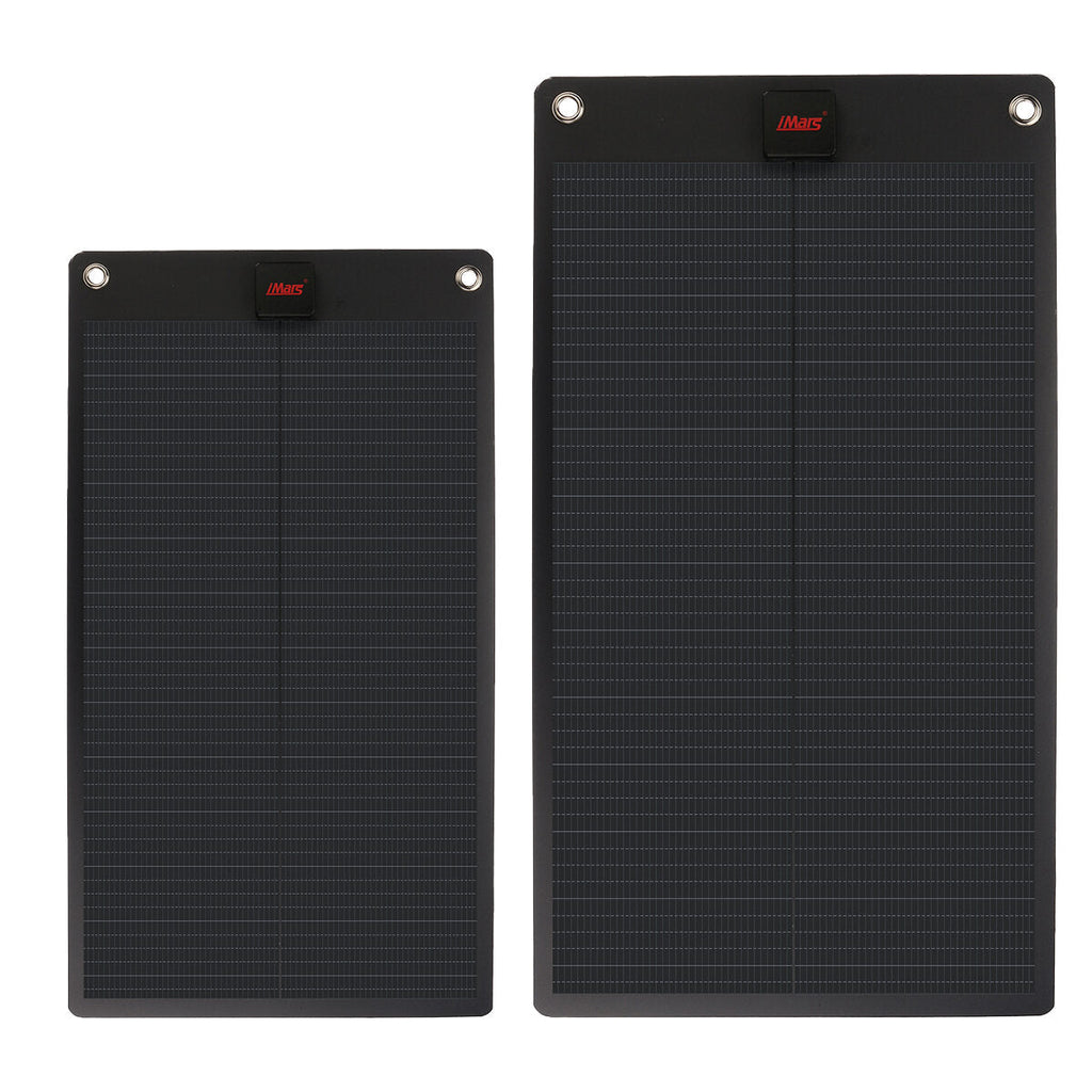 25W / 50W 19V Solar Panel Flexible PET Monocrystalline Cell Battery Charger DC & USB Output for Camping RV Yacht Car Truck