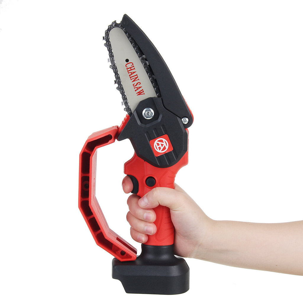 3000W 4 Inch Electric Chain Saw Portable One Hand Saw Carpentry Mini-chainsaw Garden Tool