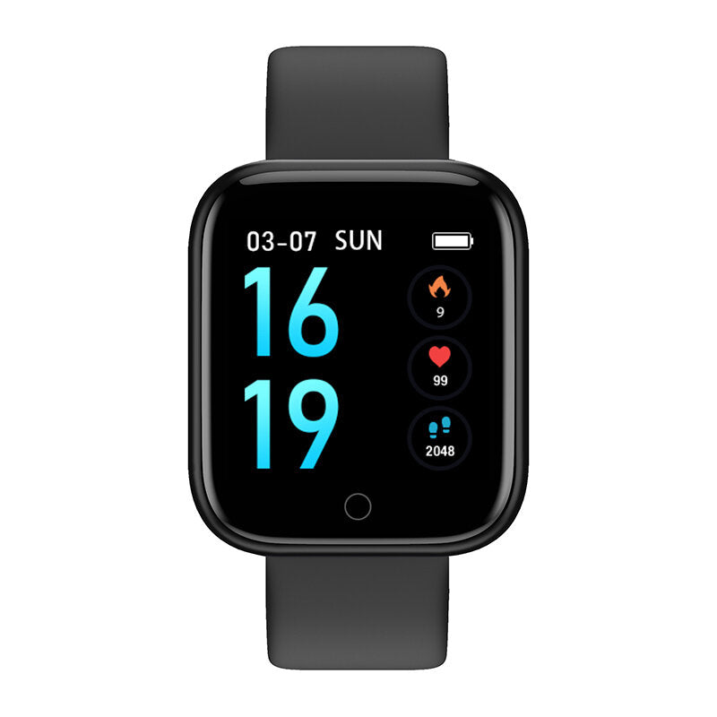 Heart Rate Blood Pressure Monitor Multi-sport Modes Weather Forcast Dazzling Screen Smart Watch