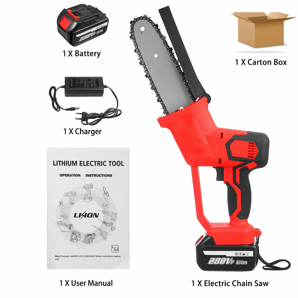 8 Inch Cordless Electric Chain Saw Brushless Motor Power Tools Chainsaw