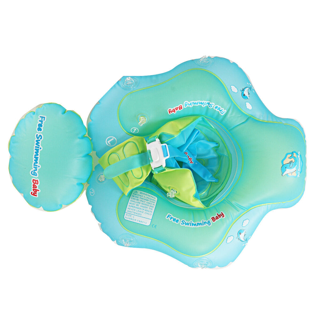 Inflatable Baby Swimming Ring Toddler Float Swim Pool Water Seat Canopy