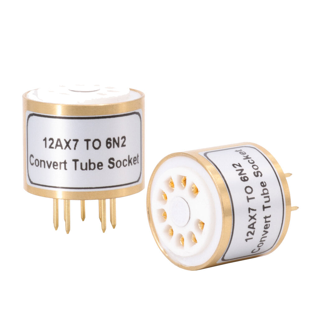 12AX7 12AU7 ECC82 ECC83 TO 6N2 6N1 6N6 6922 ECC88 E88CC DIY Audio Amplifier Vacuum Tube Convert Socket Adapter HIFI