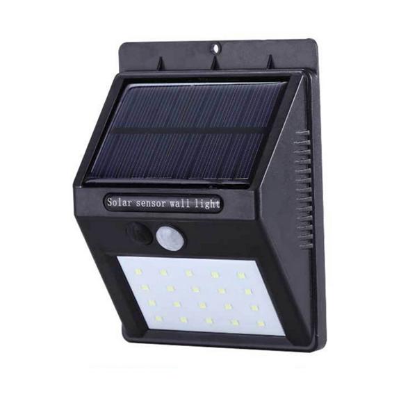 Solar Power 20 LED PIR Motion Sensor Waterproof Wall Light Outdoor Garden Security Lamp