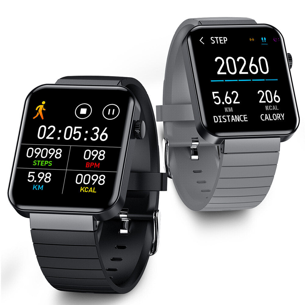 1.54inch Full-touch Screen Heart Rate Blood Pressure Oxygen Monitor Weather Display Smart Watch