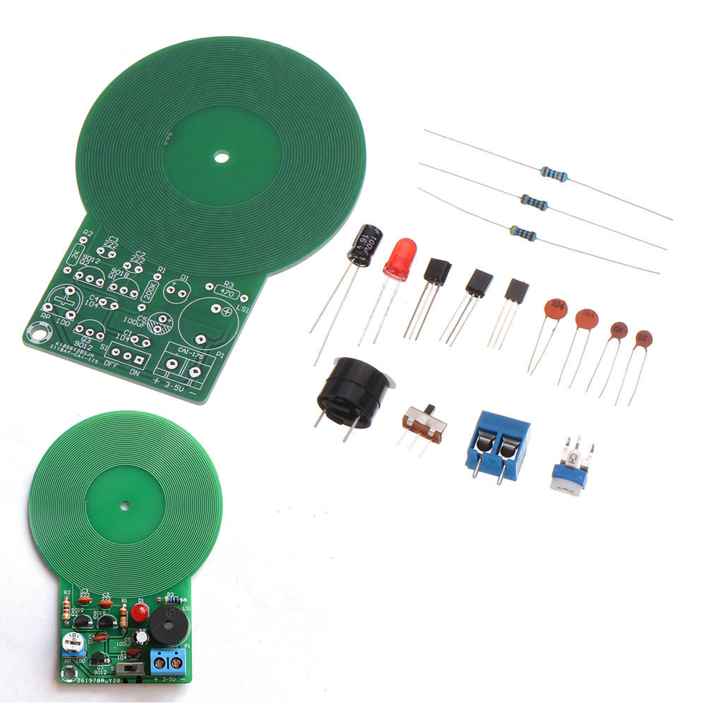 20pcs DIY Electronic Kit Set Metal Detector Electronic Detector Parts DIY Soldering Practice Board for Skill Competition