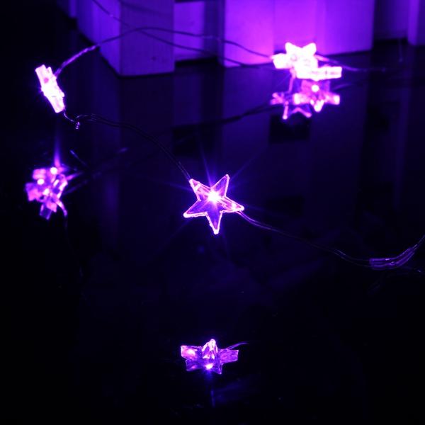 1M 10 LED Battery Powered Star String Fairy Light For Chirstmas Party Weddinng Decor