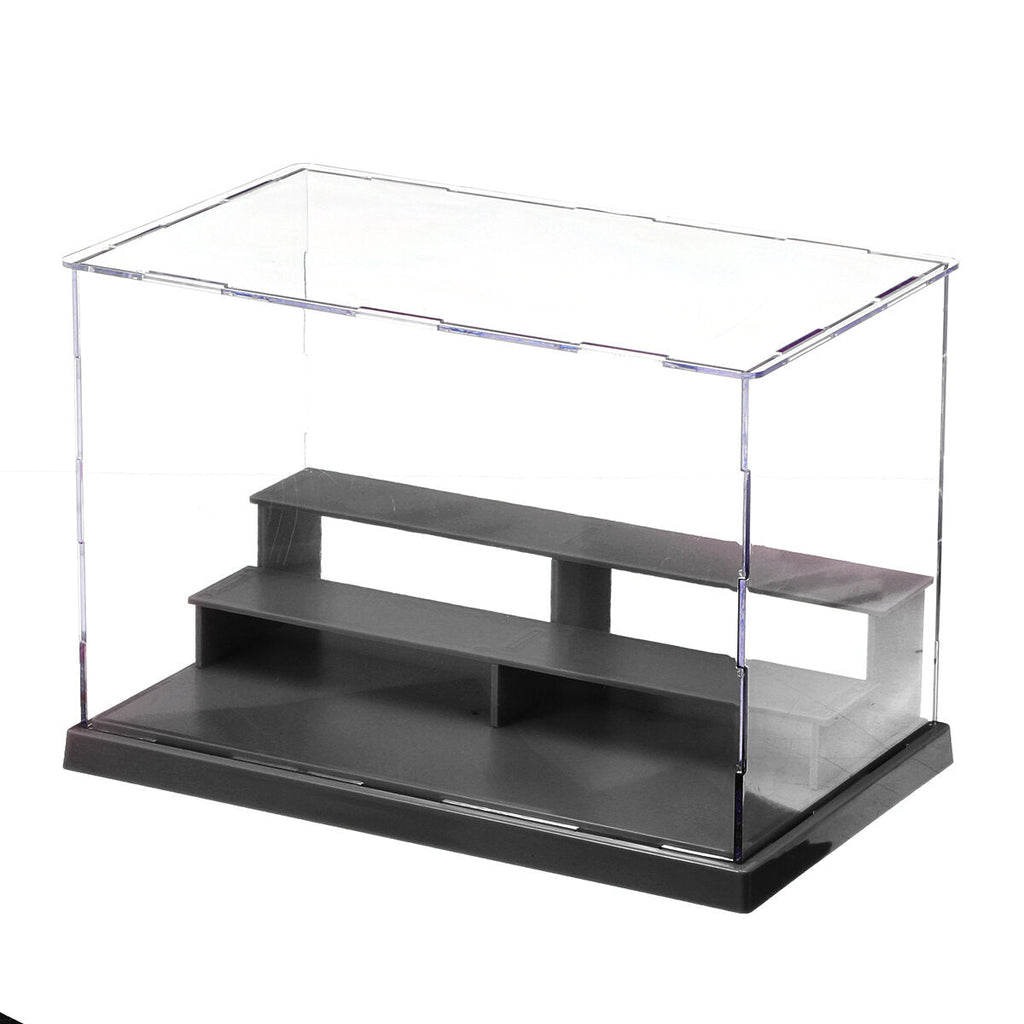 Acrylic Action Figures Model Transparent Display Case Toy DIY Assembling Storage Box Car Ship Collectibles Cabinets Boys Toys