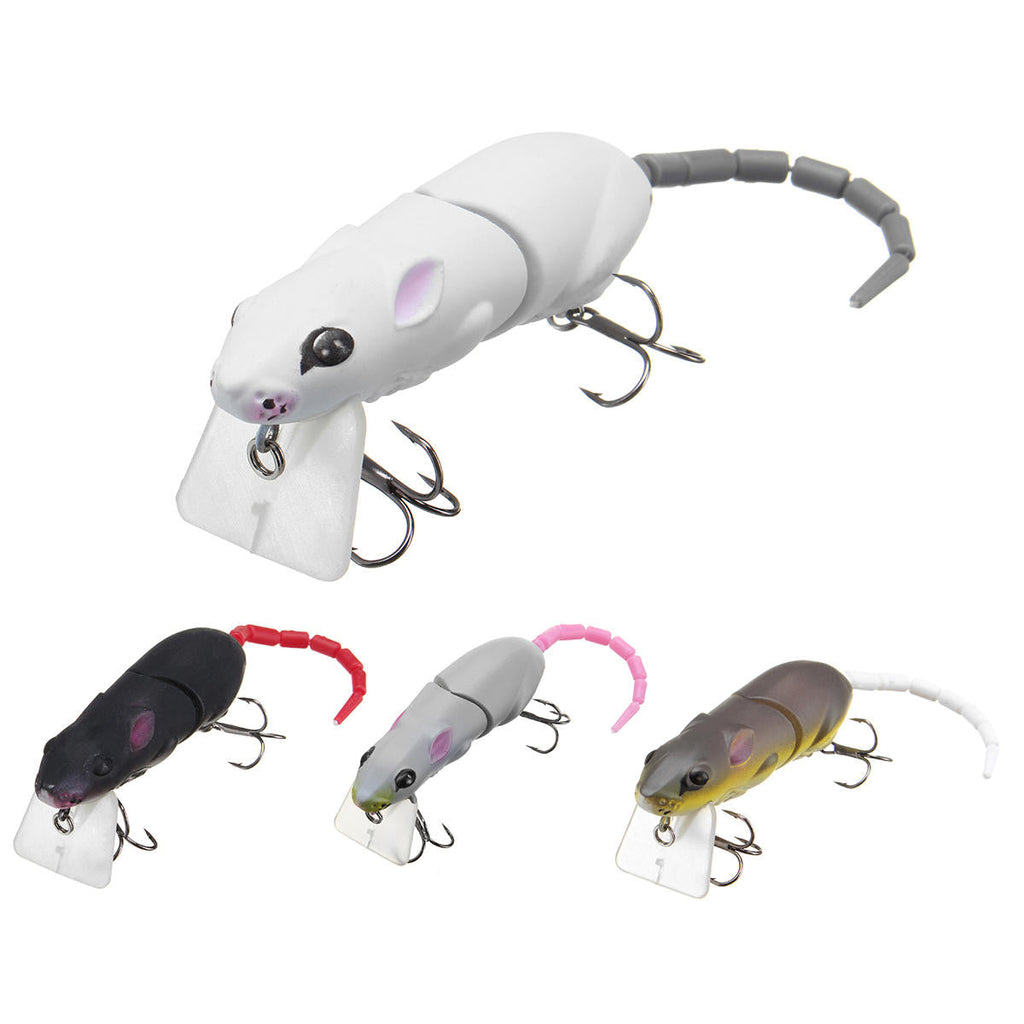 25cm 15.5g Jointed Rat Fishing Lure Mouse Floating Crankbait Sea Topwater 3D Eyes Artificial Baits