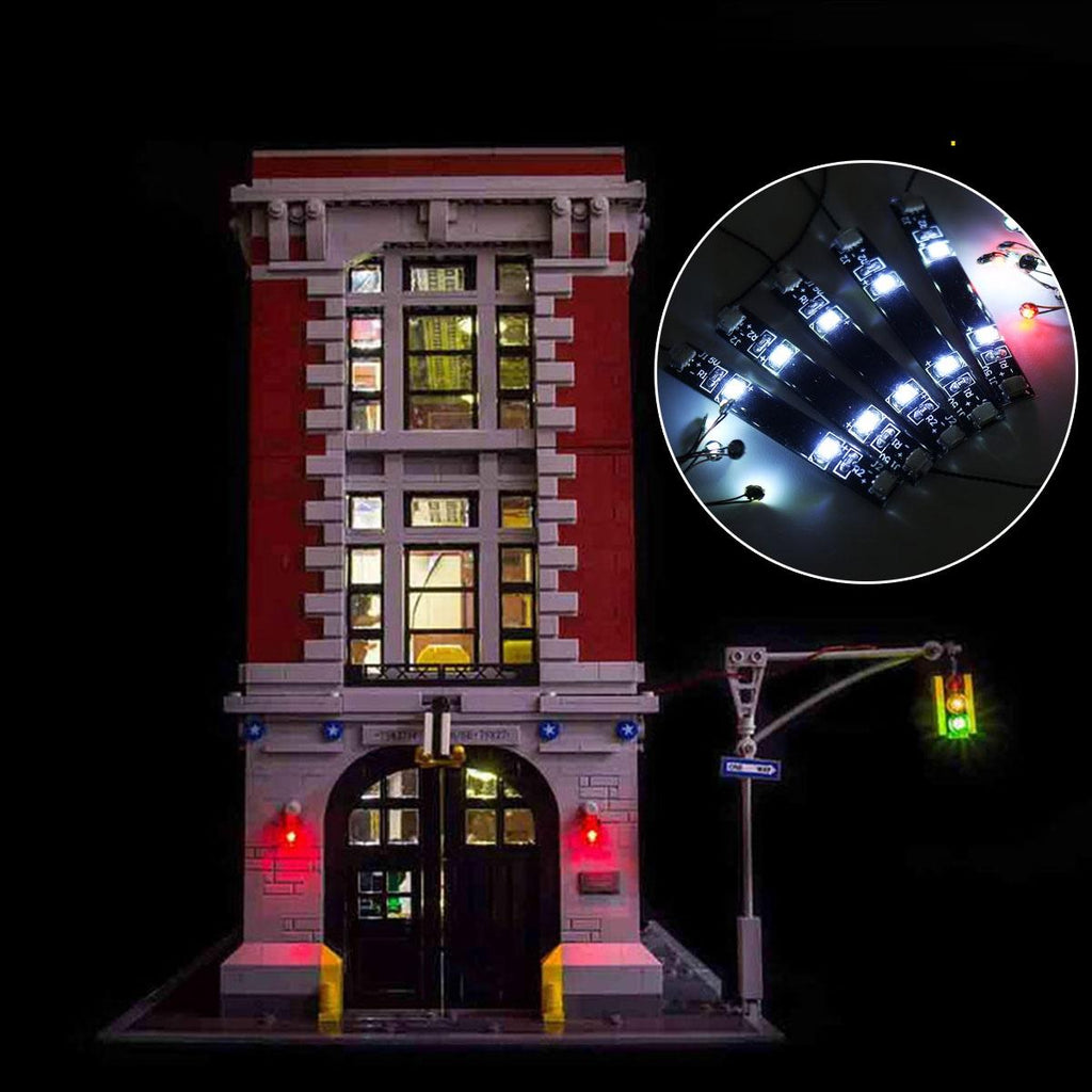 DIY LED Light Lighting Kit ONLY For LEGO 75827 Street Ghostbusters Firehouse Bricks