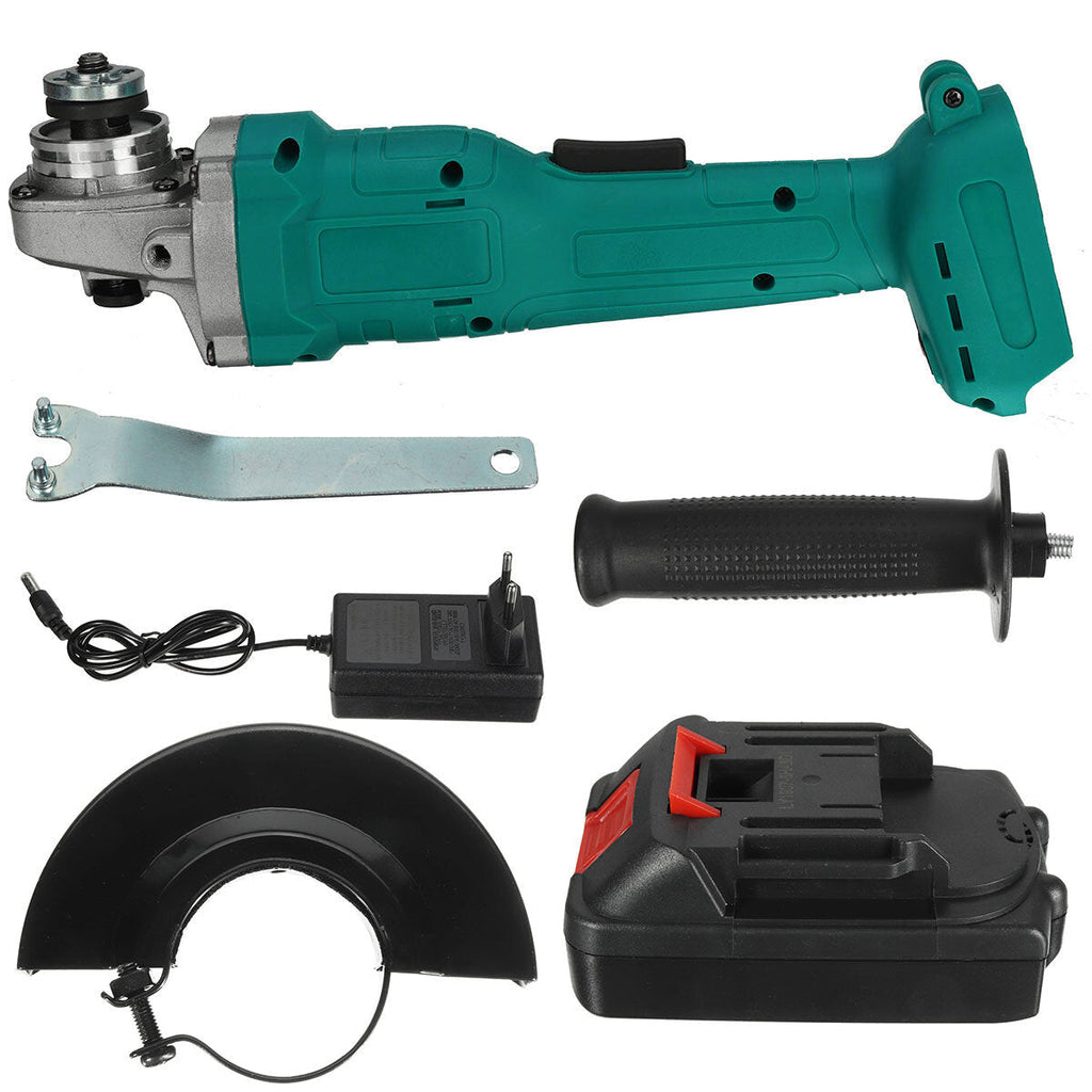 100mm 600W Brushless Electric Angle Grinder Grinding Tool Cutting Machine with 5/10 Cell Battery