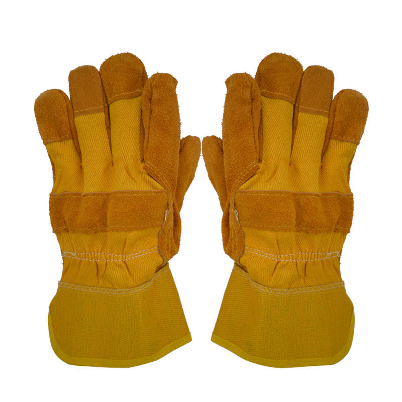 Leather Welding Gloves Wearproof Cut-Resistant Anti-stab Security Protection Fitness