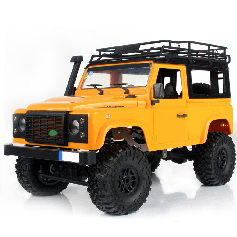 1/12 2.4G 4WD RC Car w/ Front LED Light 2 Body Shell Roof Rack Crawler Off-Road Truck RTR Toy