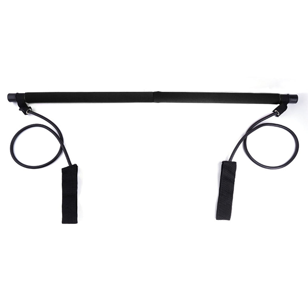 Portable Pilates Bar Exercise Resistance Bands Stick Fitness Yoga Gym Stick