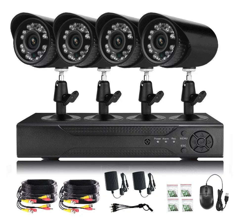 4CH AHD5 IN 1 Surveillance Camera System AHD Security Network WiFi HD Monitor Home