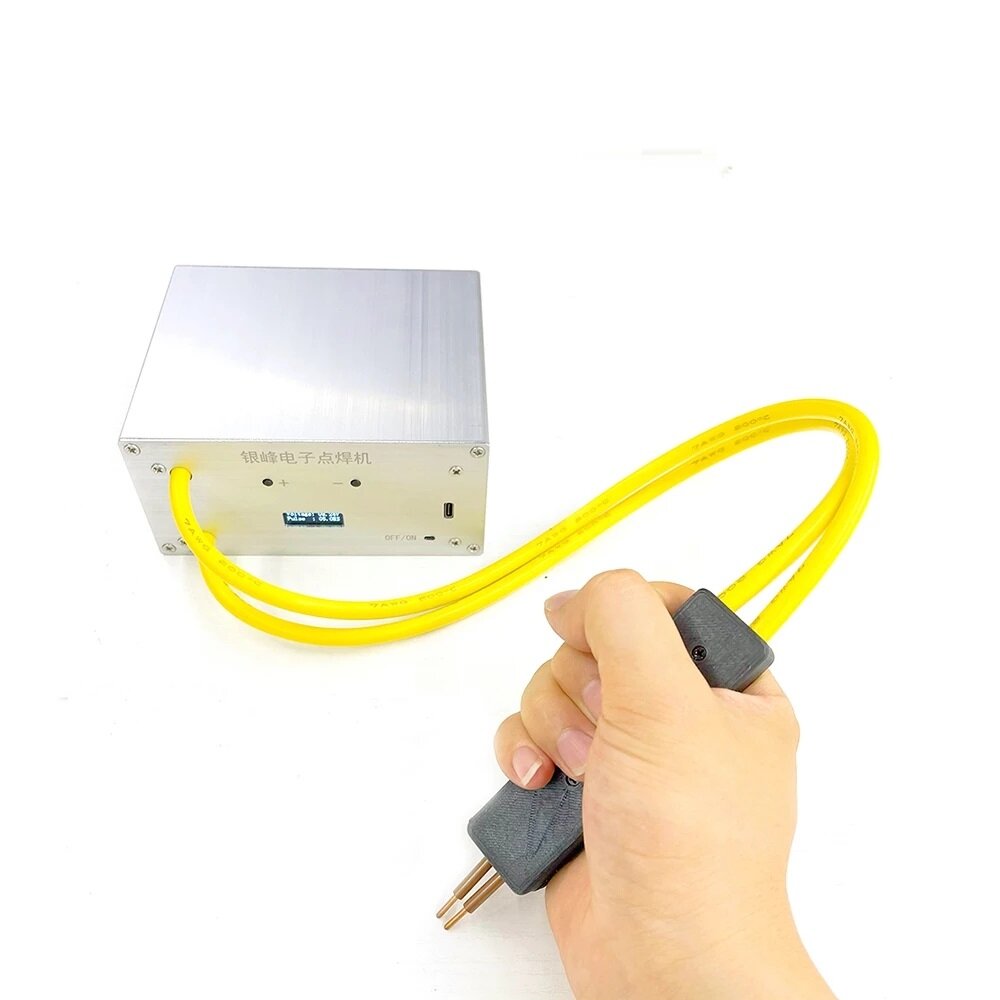 8.4V 3400W DIY Adjustable LED Spot Welder Handheld Portable Mini Spot Welding Machine for MAX 0.3mm Nickel Steel Strip