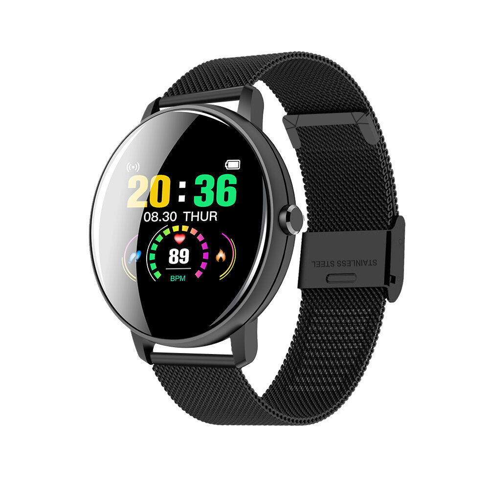 1.3' Full Touch Screen Wristband Heart Rate Blood Pressure Monitor Life Assistant Camera Control Smart Watch