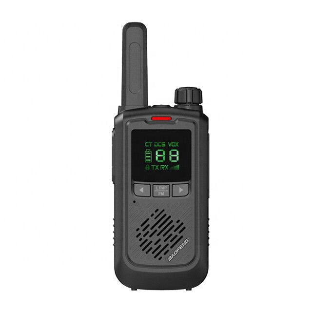 5W 3.7V Mini Walkie Talkie 400-470MHZ 16 Channels 1-3km Waterproof UV Dual Band Two-way Handheld USB Radio for Outdoor Camping Travel Hiking Intercom