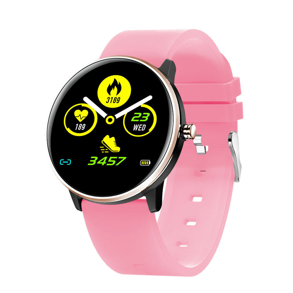 2.5D Full Touch Blood Pressure O2 IP68 Deep Waterproof 8 Sports Mode Weather Smart Watch