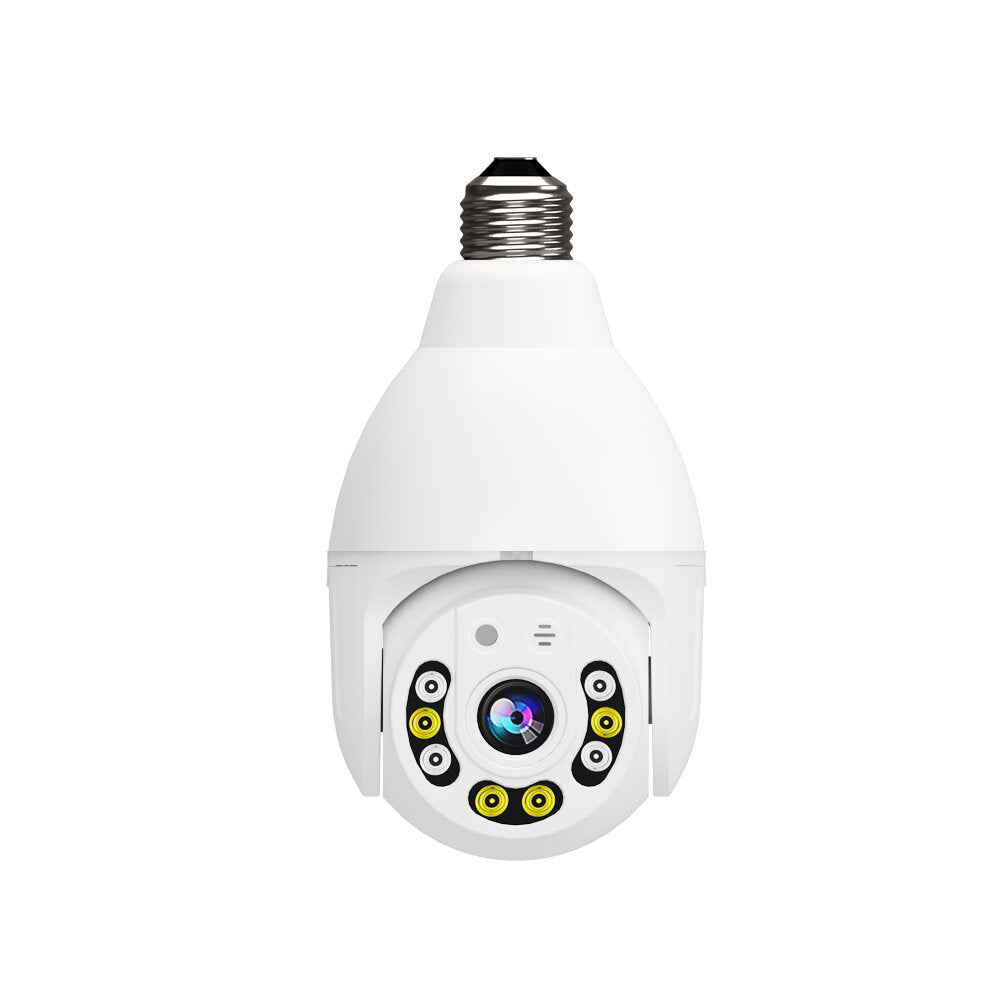 8 LED WIFI E27 Bulb Dome Camera PTZ AP Hotspot Dual Light 4 infrared + 4 White Light Night Vision with Base Remote Control