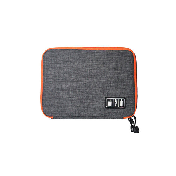 Double Layer Cable Storage Bag Electronic Accessories Organizer Travel Gear