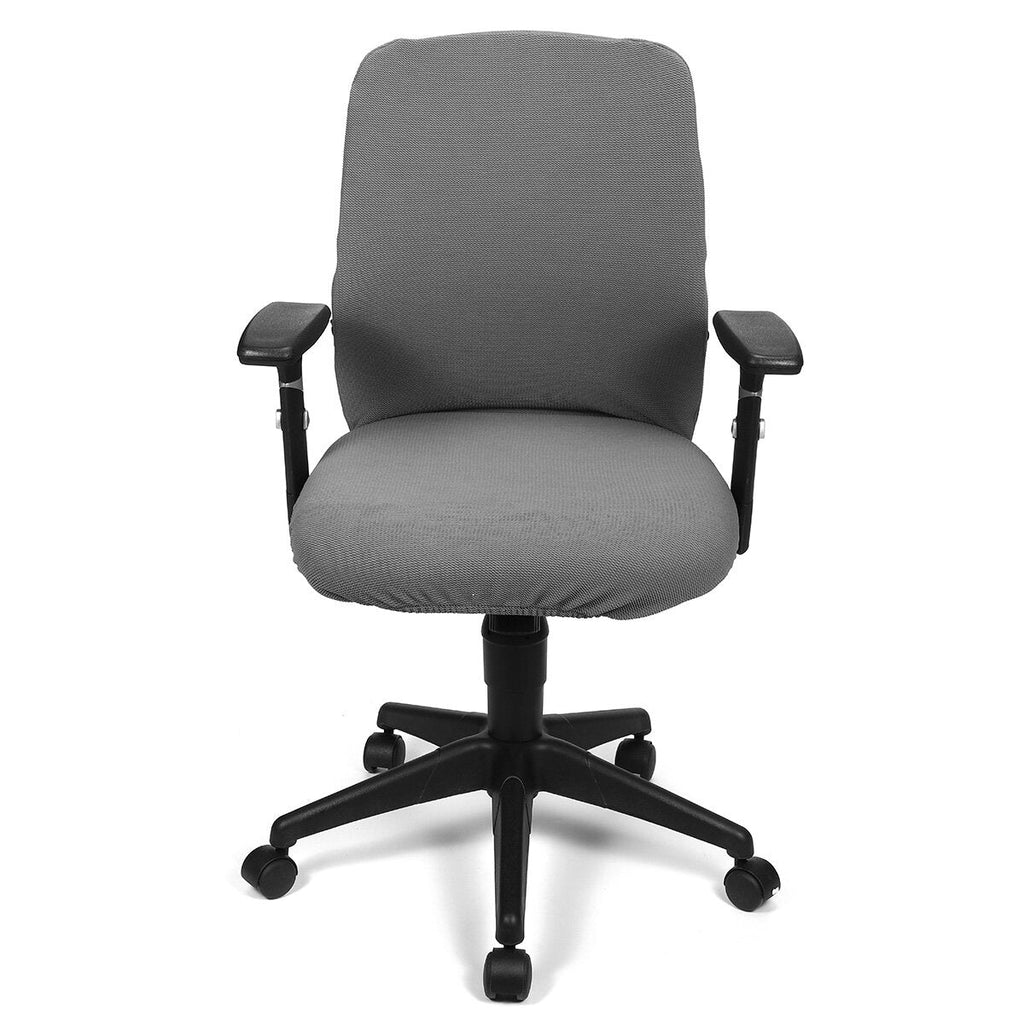 Office Chair Cover Elastic Computer Rotating Chair Protector Stretch Armchair Seat Slipcover Home Office Furniture Decoration S Size