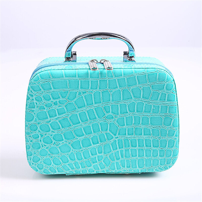 Stone Pattern Crocodile Pattern Large Capacity Portable Cosmetic Bag