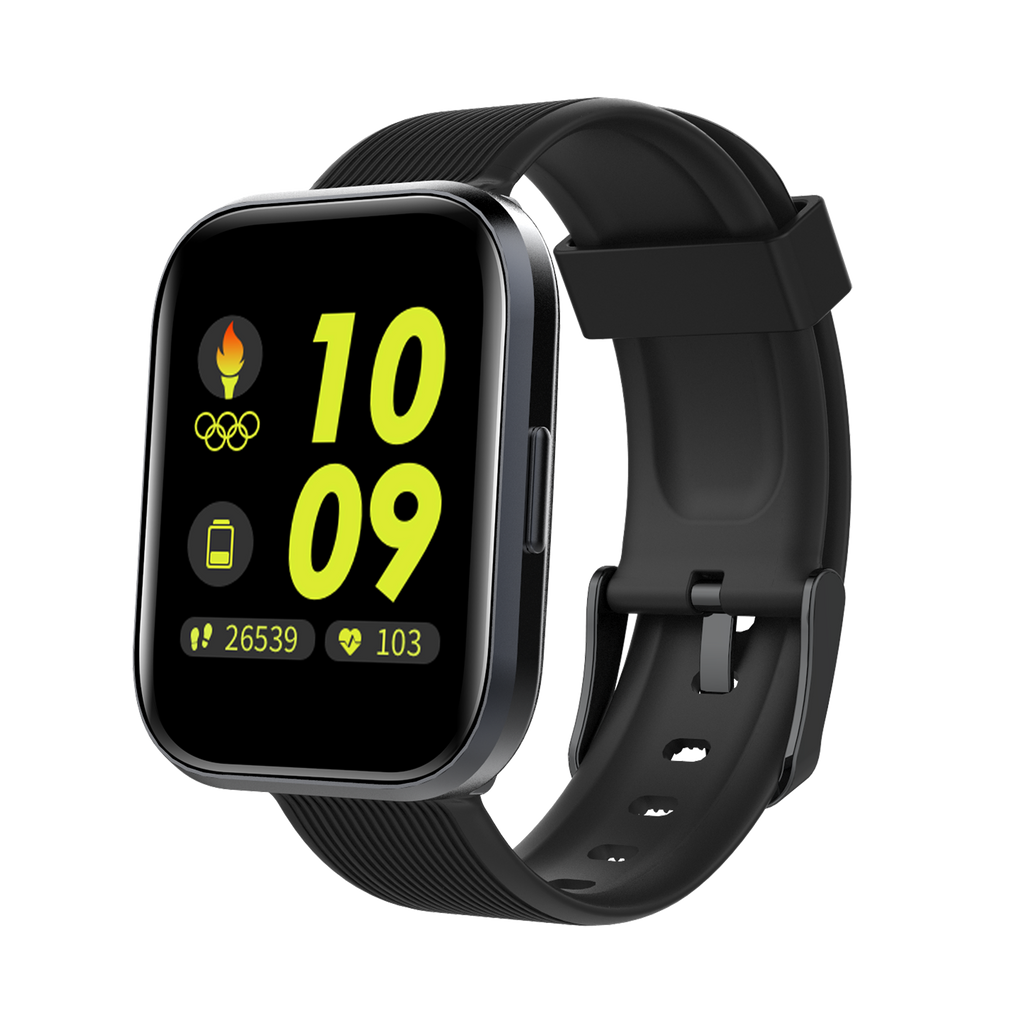 Bluetooth 5.0 1.4'' Full Touch Screen 5ATM Waterproof 24h Heart Rate Monitor Music Camera Control 30 Days Long Standby Smart Watch