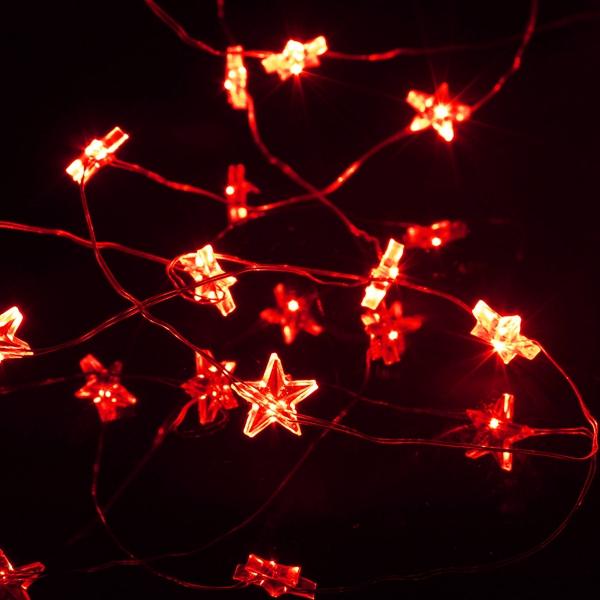 3M 30 LED Battery Powered Star String Fairy Light For Christmas Party Weddinng Decor