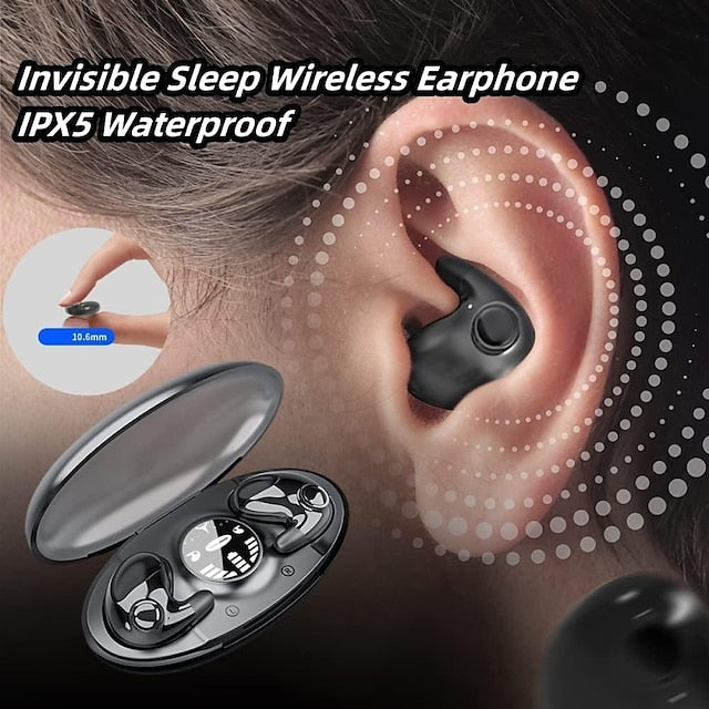 Sleeping BT Earphones Can Lie On The Side Ears Can Be Worn For A Long Time Without Pain Mini Does Not Flash Light High-quality Sound Quality