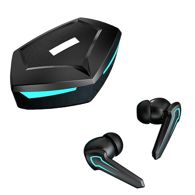 True Wireless Headphones TWS Earbuds Bluetooth 5.1 with Microphone with Volume Control with Charging Box for Yoga Fitness Mobile Phone Gaming